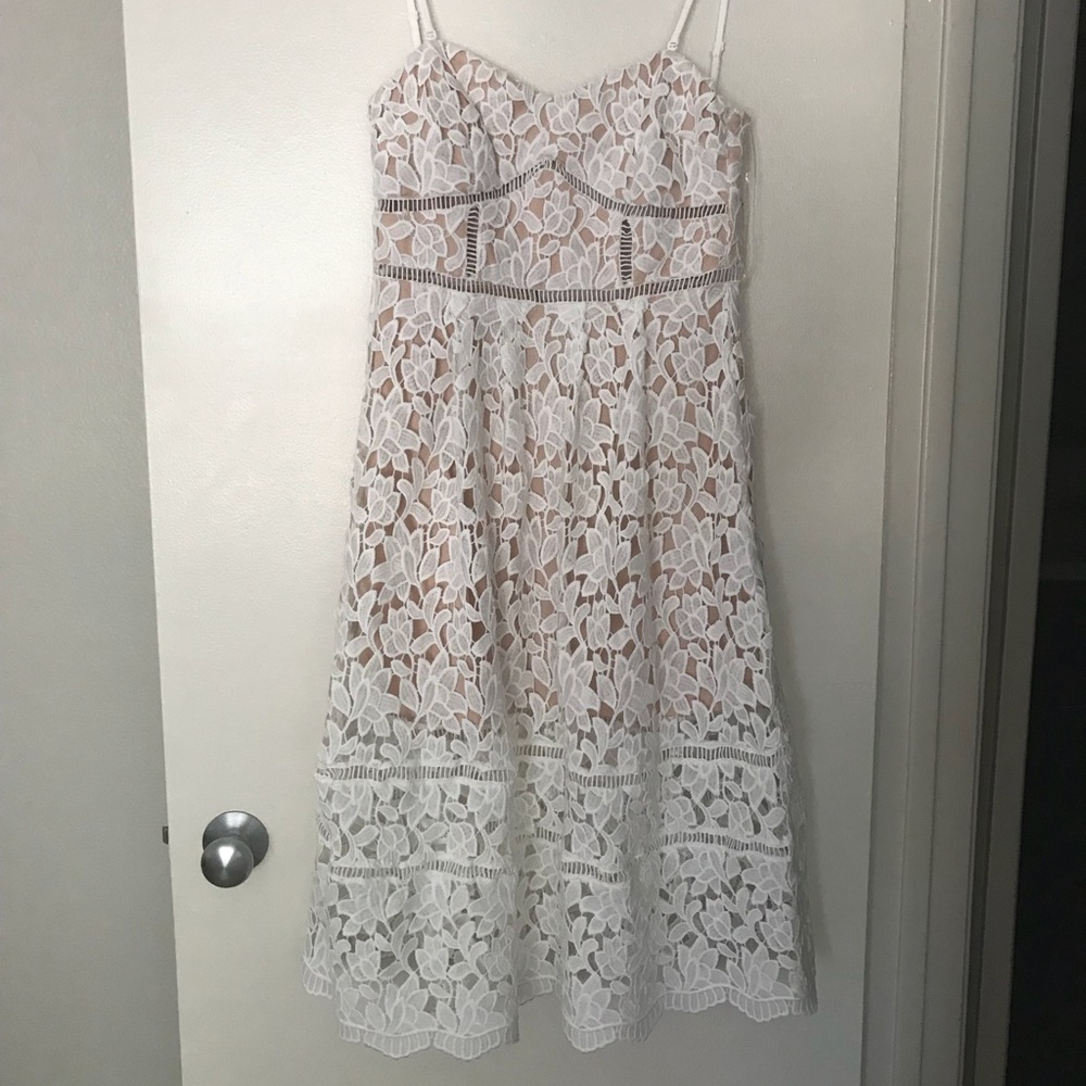 White lace dress